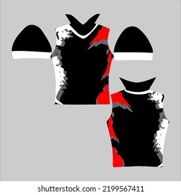 Soccer jersey pattern design.Sublimation t shirt. Football soccer kit. Basketball jersey. Spott suit