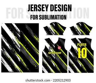 Soccer jersey pattern design.Sublimation t shirt