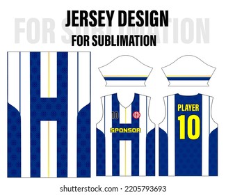 Soccer jersey pattern design.Sublimation t shirt 020