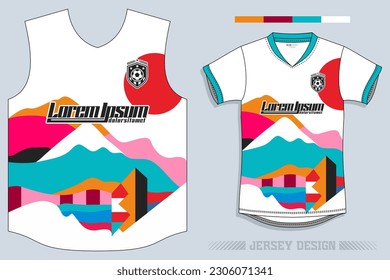 Soccer Jersey Pattern Design.sublimation T Shirt. Football Soccer Kit. Basketball Jersey. Spott Suit