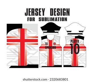 Soccer jersey pattern design.Sublimation t shirt 050