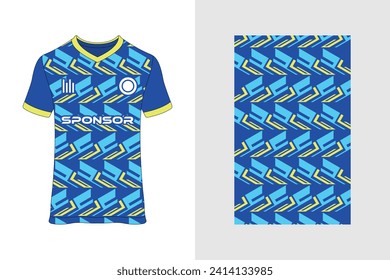 Soccer jersey pattern design.Sublimation t shirt. Football soccer kit. Basketball jersey.