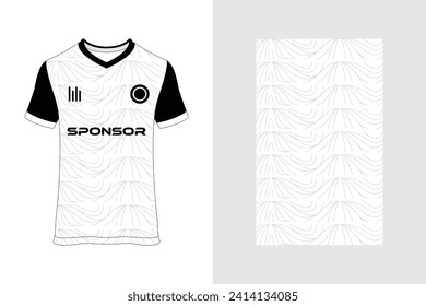 Soccer jersey pattern design.Sublimation t shirt. Football soccer kit. Basketball jersey.