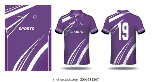 Soccer jersey sport shirt design template