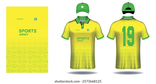 Soccer jersey sport shirt design template