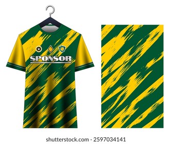 Soccer jersey sport shirt design template.