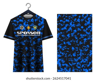 Modelo de design de camisa de esporte de camisa de futebol.