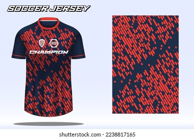 Soccer jersey sport t-shirt design mockup for football club 06