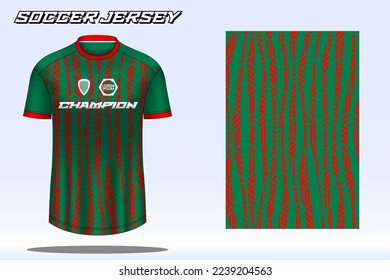 Soccer jersey sport t-shirt design mockup for football club 07