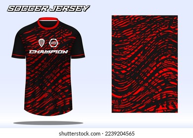 Soccer jersey sport t-shirt design mockup for football club 09