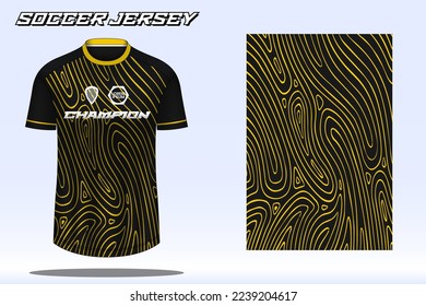 Soccer jersey sport t-shirt design mockup for football club 21