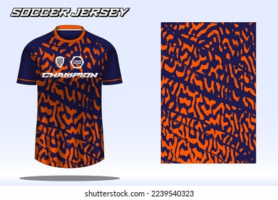 Soccer jersey sport t-shirt design mockup for football club 02