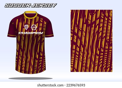 Soccer jersey sport t-shirt design mockup for football club 01