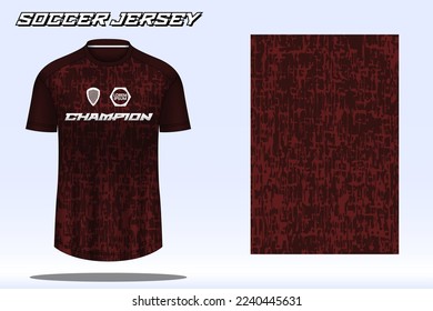 Soccer jersey sport t-shirt design mockup for football club 03