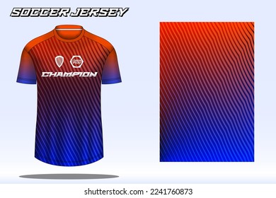 Soccer jersey sport t-shirt design mockup for football club 12