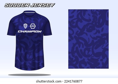 Soccer jersey sport t-shirt design mockup for football club 07