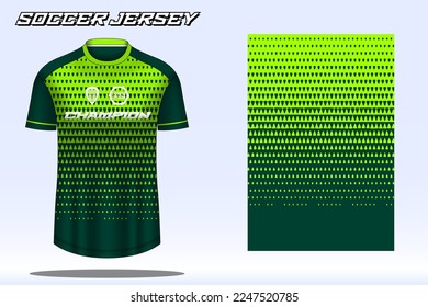 Soccer jersey sport t-shirt design mockup for football club
