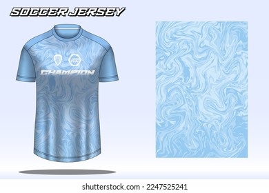 Soccer jersey sport t-shirt design mockup for football club