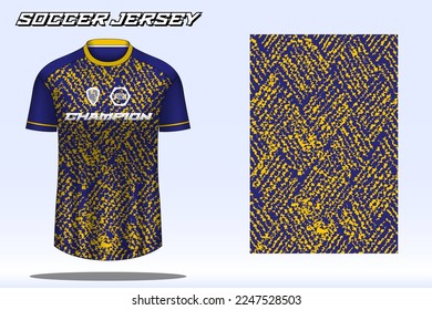 Soccer jersey sport t-shirt design mockup for football club