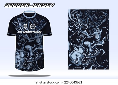Soccer jersey sport t-shirt design mockup for football club