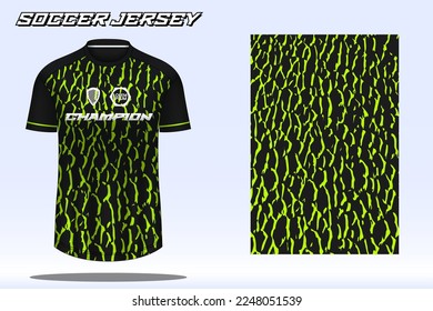 Soccer jersey sport t-shirt design mockup for football club