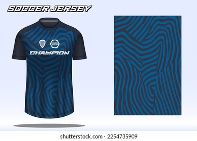 Soccer jersey sport t-shirt design mockup for football club
