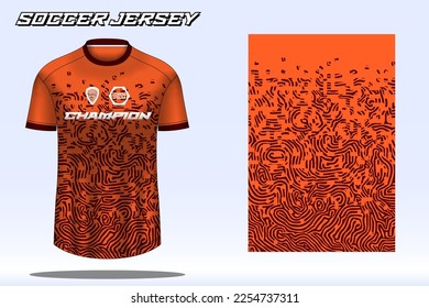 Soccer jersey sport t-shirt design mockup for football club