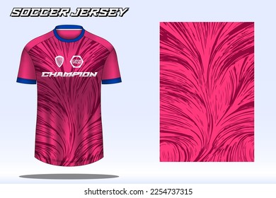 Soccer jersey sport t-shirt design mockup for football club
