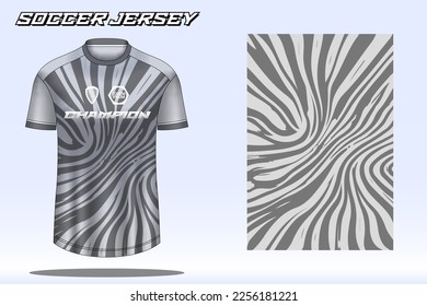 Soccer jersey sport t-shirt design mockup for football club