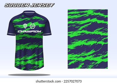 Soccer jersey sport t-shirt design mockup for football club
