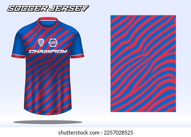 Soccer jersey sport t-shirt design mockup for football club