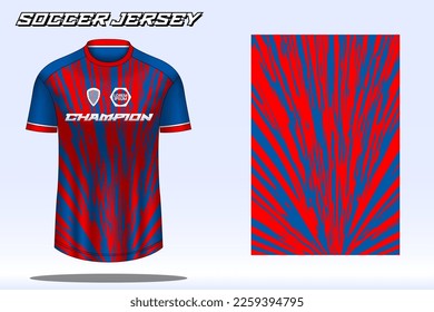 Soccer jersey sport t-shirt design mockup for football club