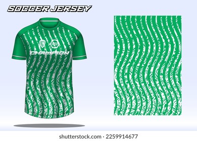 Soccer jersey sport t-shirt design mockup for football club