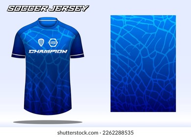 Soccer jersey sport t-shirt design mockup for football club