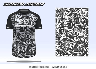 Soccer jersey sport t-shirt design mockup for football club