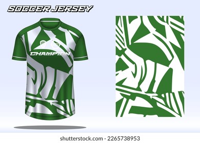 Soccer jersey sport t-shirt design mockup for football club