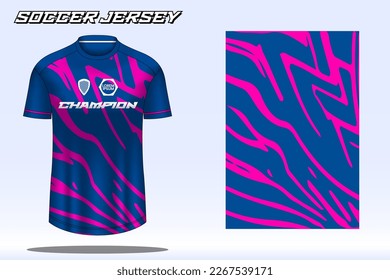 Soccer jersey sport t-shirt design mockup for football club