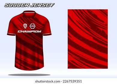 Soccer jersey sport t-shirt design mockup for football club
