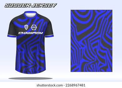 Soccer jersey sport t-shirt design mockup for football club