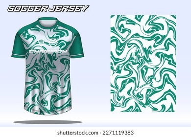 Soccer jersey sport t-shirt design mockup for football club