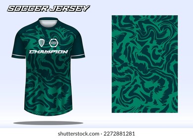 Soccer jersey sport t-shirt design mockup for football club