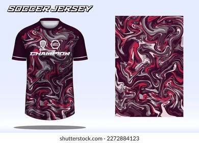 Soccer jersey sport t-shirt design mockup for football club