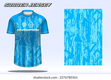 Soccer jersey sport t-shirt design mockup for football club