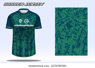 Soccer jersey sport t-shirt design mockup for football club