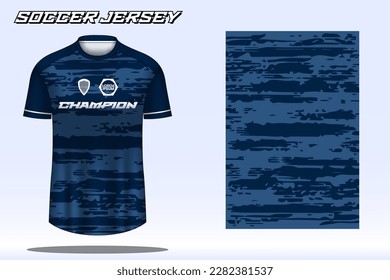 Soccer jersey sport t-shirt design mockup for football club