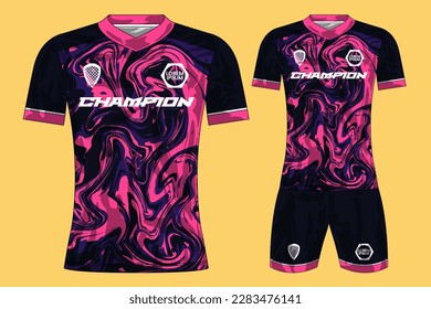 Soccer jersey sport t-shirt design mockup for football club