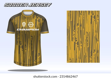 Soccer jersey sport t-shirt design mockup for football club