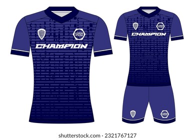 Soccer jersey sport t-shirt design mockup for football club