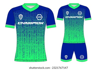 Soccer jersey sport t-shirt design mockup for football club
