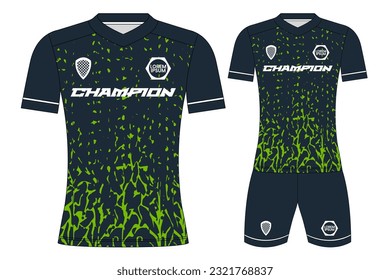 Soccer jersey sport t-shirt design mockup for football club